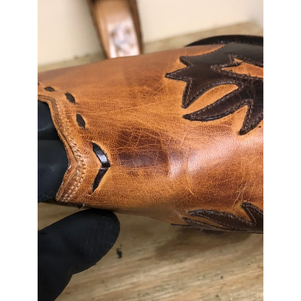 Lucchese Charlie 1 Horse Mules 7.5b Brown Western Boho Boots Southwestern — image 8 of 8